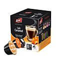 Café René Café Caramel Packung und Kapsel für Dolce Gusto
