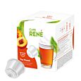 Café René Tea Peach Packung und Kapsel für Dolce Gusto
