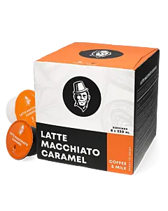 Kaffekapslen Latte Macchiato Caramel Packung und Kapsel für Dolce Gusto
