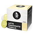 Kaffekapslen Latte Macchiato Vanilla Packung und Kapsel für Dolce Gusto

