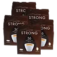 5 Packungen mit Kaffekapslen Strong Medium für Senseo