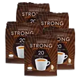 5 Packungen mit Kaffekapslen Strong Extra Large für Senseo